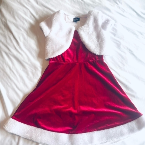 Lits Girls Christmas Dress - Size S (7-8) (no belt included) - Picture 10 of 12